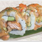 Salmon Teriyaki Reverse Roll